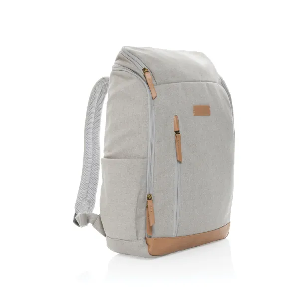  Impact AWARE™ 16 oz. rcanvas 15 inch laptop backpack - XD Collection Grey 