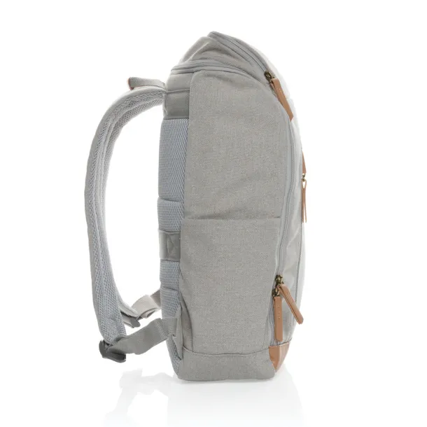  Impact AWARE™ 16 oz. rcanvas 15 inch laptop backpack - XD Collection Grey 