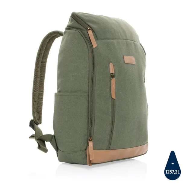  Impact AWARE™ 16 oz. rcanvas 15 inch laptop backpack - XD Collection 45533C 