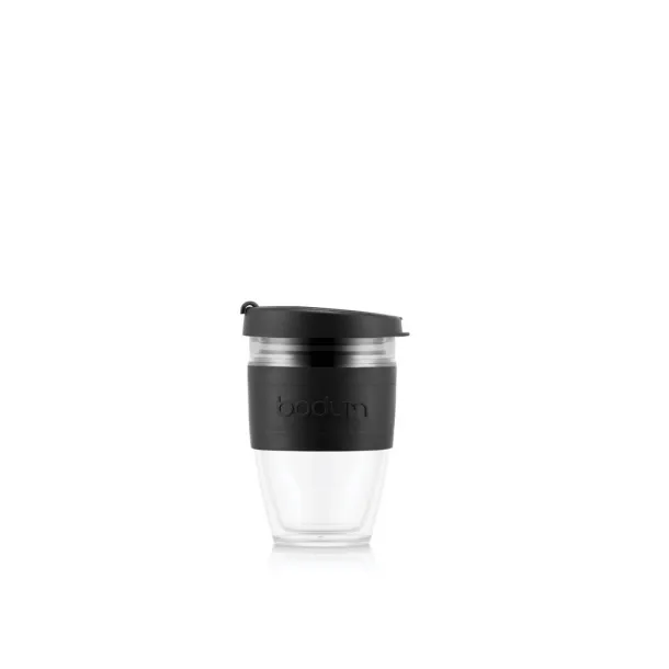 JOYCUP DOUBLE 250 putna šalica 250ml Crna