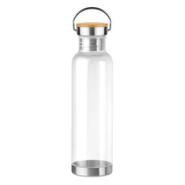 HELSINKI BASIC Tritan 800ml bottle bamboo top Transparent