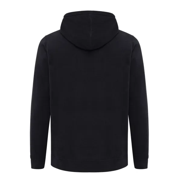  Iqoniq Trivor unisex mikroflis hoodie od recikliranog poliestera, 240 g/m² - iqoniq Crna