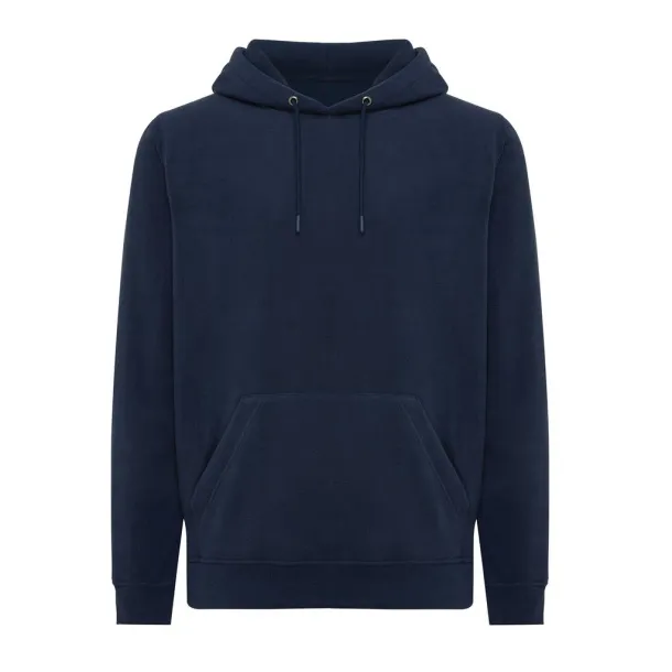  Iqoniq Trivor unisex mikroflis hoodie od recikliranog poliestera, 240 g/m² - iqoniq navy