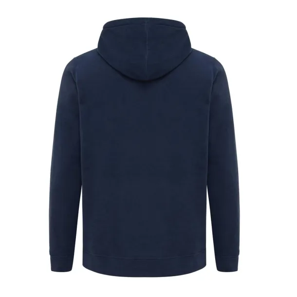  Iqoniq Trivor recycled polyester microfleece hoodie, storm grey - iqoniq blue 