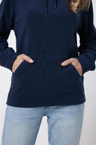  Iqoniq Trivor unisex mikroflis hoodie od recikliranog poliestera, 240 g/m² - iqoniq navy