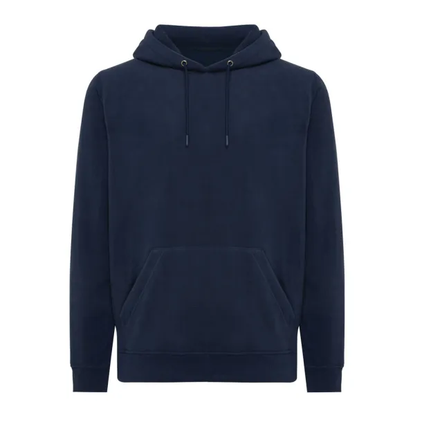  Iqoniq Trivor unisex mikroflis hoodie od recikliranog poliestera - iqoniq navy