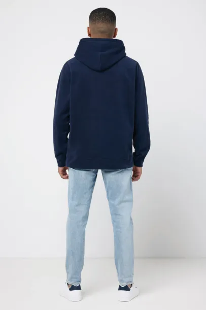  Iqoniq Trivor recycled polyester microfleece hoodie, storm grey - iqoniq navy