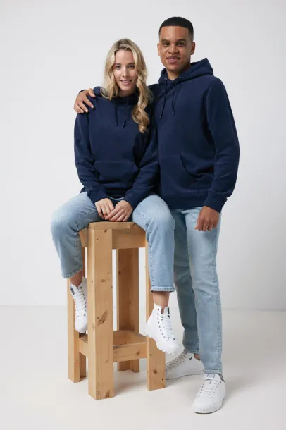  Iqoniq Trivor unisex mikroflis hoodie od recikliranog poliestera, 240 g/m² - iqoniq navy
