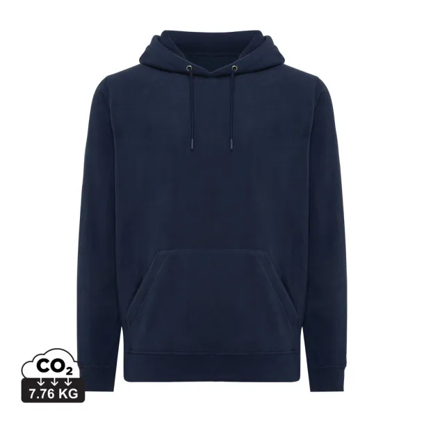  Iqoniq Trivor unisex mikroflis hoodie od recikliranog poliestera, 240 g/m² - iqoniq navy