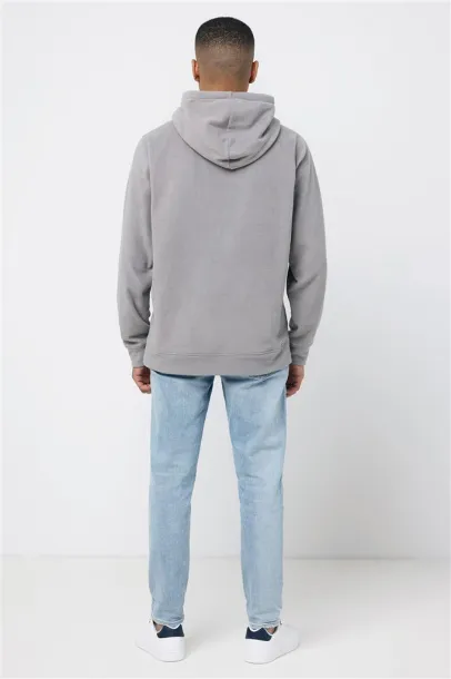  Iqoniq Trivor recycled polyester microfleece hoodie, storm grey - iqoniq storm grey
