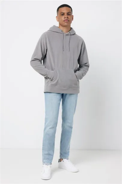  Iqoniq Trivor unisex mikroflis hoodie od recikliranog poliestera, 240 g/m² - iqoniq storm grey