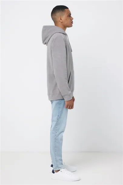  Iqoniq Trivor unisex mikroflis hoodie od recikliranog poliestera, 240 g/m² - iqoniq storm grey