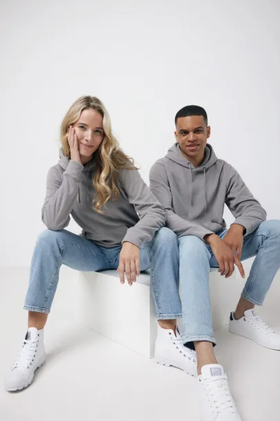  Iqoniq Trivor unisex mikroflis hoodie od recikliranog poliestera, 240 g/m² - iqoniq storm grey