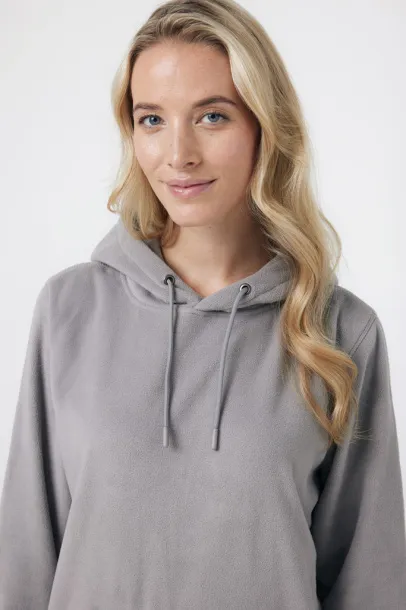  Iqoniq Trivor unisex mikroflis hoodie od recikliranog poliestera, 240 g/m² - iqoniq storm grey