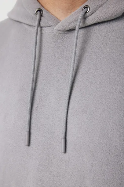  Iqoniq Trivor recycled polyester microfleece hoodie, storm grey - iqoniq storm grey