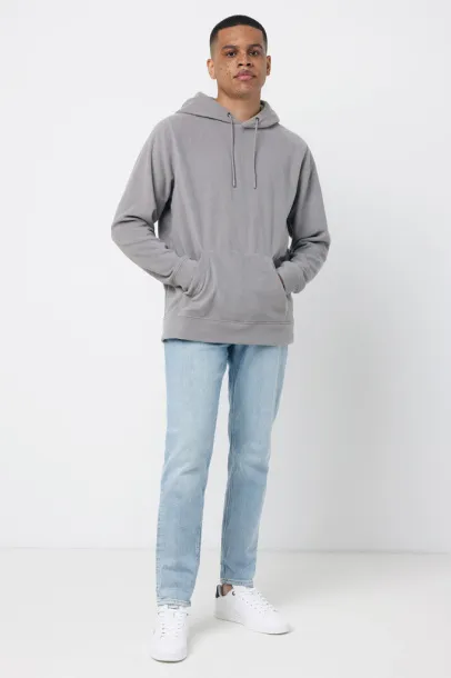  Iqoniq Trivor unisex mikroflis hoodie od recikliranog poliestera, 240 g/m² - iqoniq storm grey