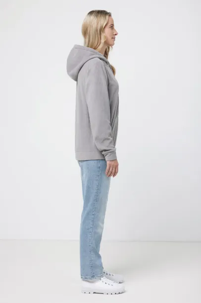  Iqoniq Trivor unisex mikroflis hoodie od recikliranog poliestera - iqoniq storm grey