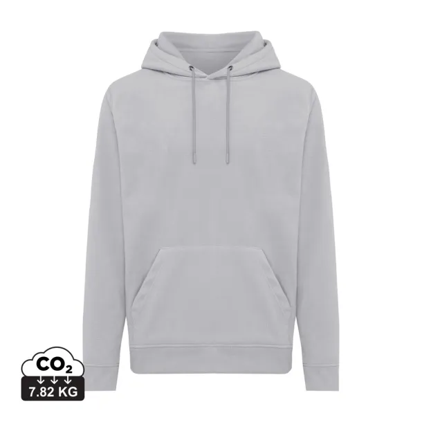  Iqoniq Trivor unisex mikroflis hoodie od recikliranog poliestera - iqoniq grey 