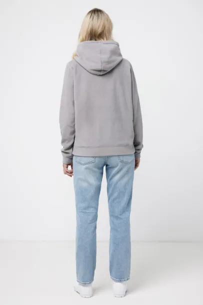  Iqoniq Trivor unisex mikroflis hoodie od recikliranog poliestera - iqoniq storm grey