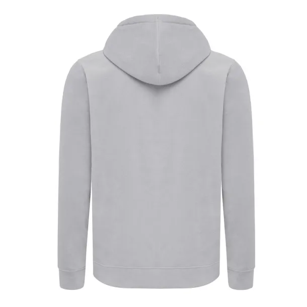  Iqoniq Trivor recycled polyester microfleece hoodie, storm grey - iqoniq grey 