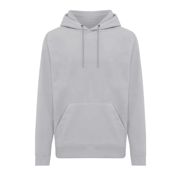  Iqoniq Trivor recycled polyester microfleece hoodie, storm grey - iqoniq storm grey