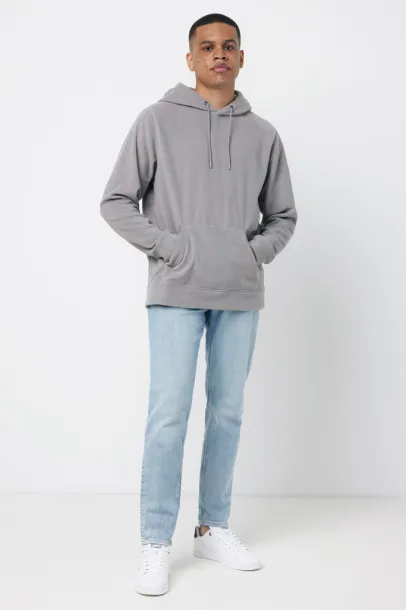  Iqoniq Trivor unisex mikroflis hoodie od recikliranog poliestera, 240 g/m² - iqoniq storm grey