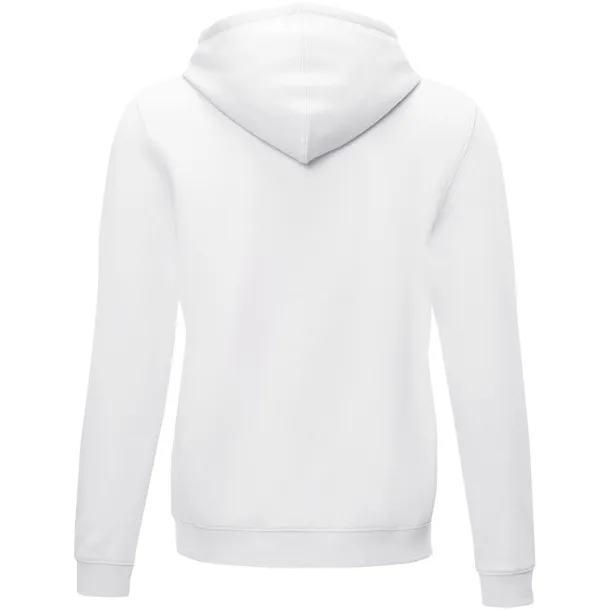 Ruby men’s GOTS organic GRS recycled full zip hoodie - Elevate NXT White