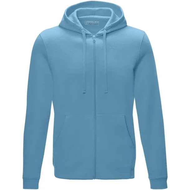 Ruby men’s GOTS organic GRS recycled full zip hoodie - Elevate NXT NXT blue