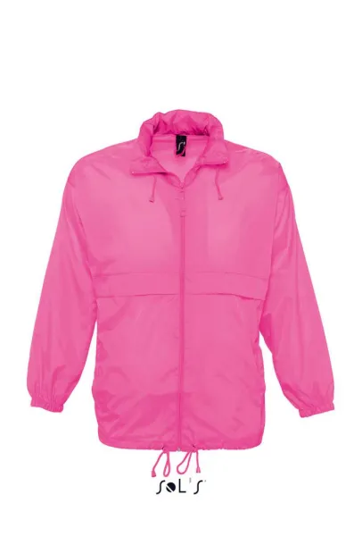 SOL'S SURF SOL'S SURF - UNISEX WATER REPELLENT WINDBREAKER - SOL'S Neon Pink 2