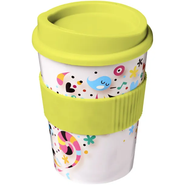 Brite-Americano® Medio 300 ml tumbler with grip Lime