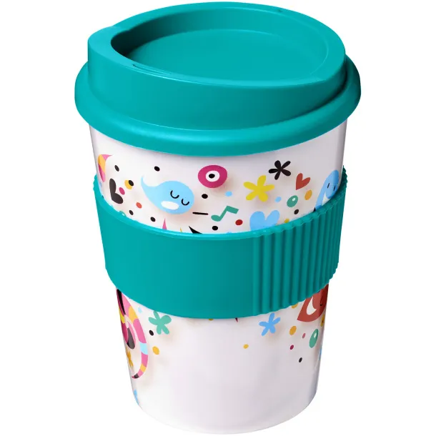 Brite-Americano® Medio 300 ml tumbler with grip Aqua