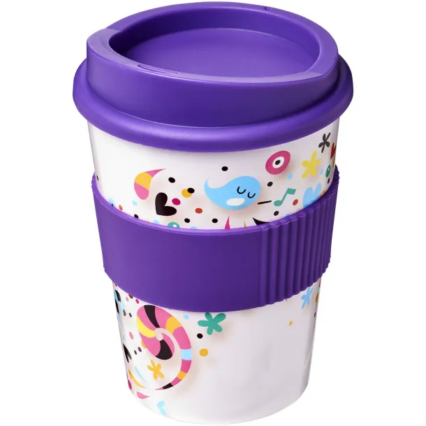Brite-Americano® Medio 300 ml tumbler with grip Purple