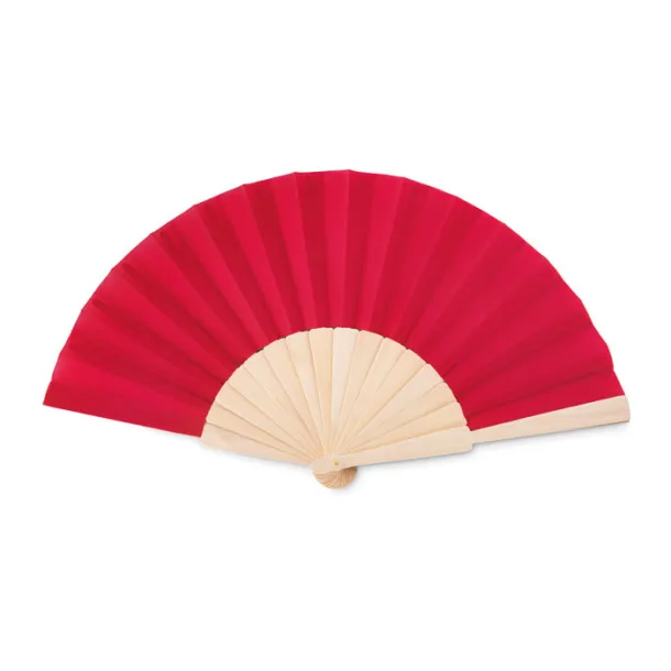 FANNY WOOD Manual hand fan Red