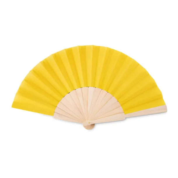 FANNY WOOD Manual hand fan Yellow