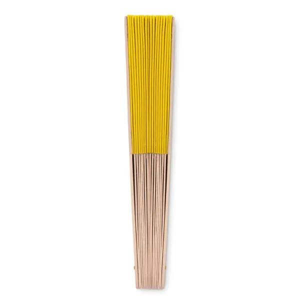 FANNY WOOD Manual hand fan Yellow