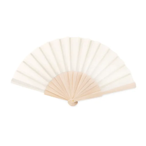 FANNY WOOD Manual hand fan Beige