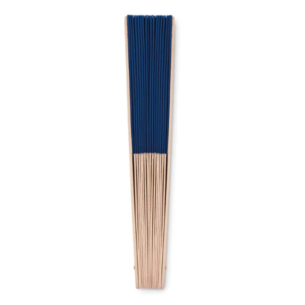 FANNY WOOD Manual hand fan Royal blue