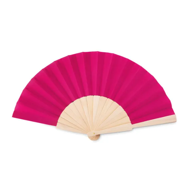 FANNY WOOD Manual hand fan Fuchsia