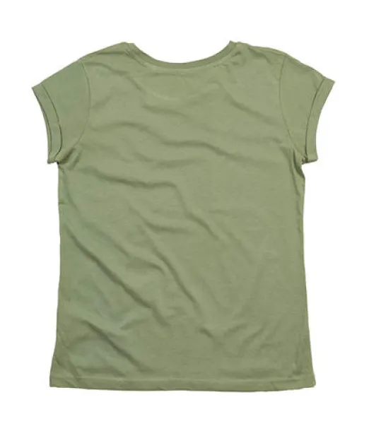  Women's Organic Roll Sleeve T - Mantis Soft Olive