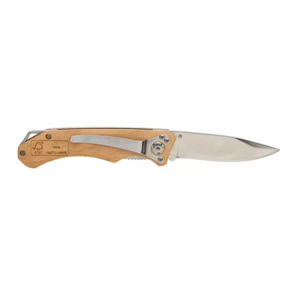  FSC® wooden outdoor knife - XD Collection Brown 