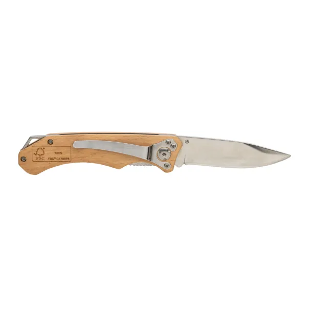  FSC® wooden outdoor knife - XD Collection Brown 