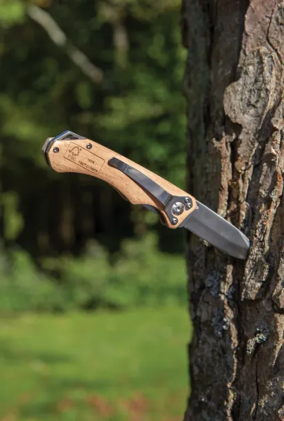  FSC® wooden outdoor knife - XD Collection Brown 