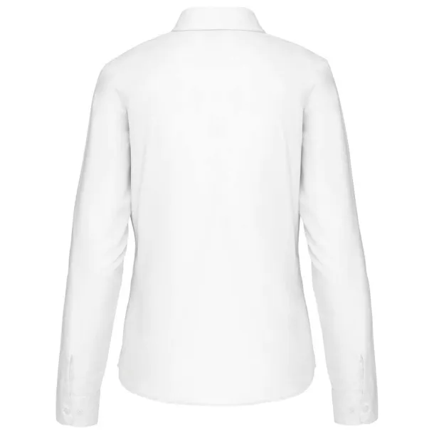 JESSICA LADIES' LONG-SLEEVED SHIRT - Kariban White