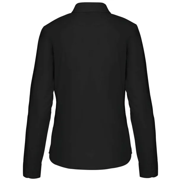 JESSICA LADIES' LONG-SLEEVED SHIRT - Kariban Black