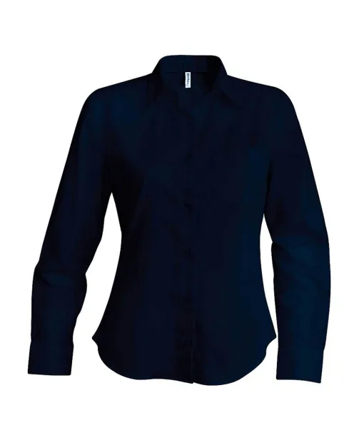 JESSICA LADIES' LONG-SLEEVED SHIRT - Kariban Navy