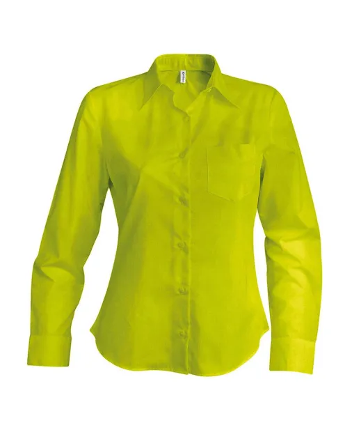 JESSICA LADIES' LONG-SLEEVED SHIRT - Kariban Burnt Lime