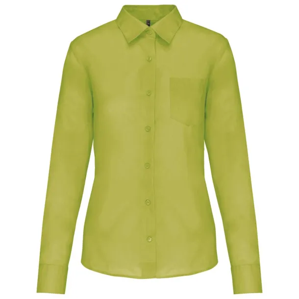 JESSICA LADIES' LONG-SLEEVED SHIRT - Kariban Burnt Lime