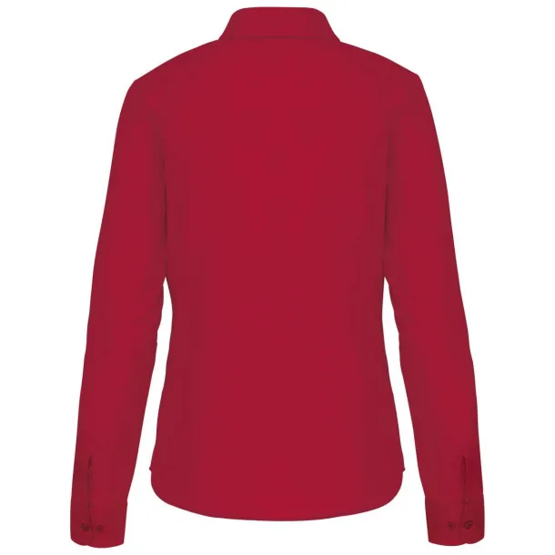 JESSICA LADIES' LONG-SLEEVED SHIRT - Kariban Klasična crvena