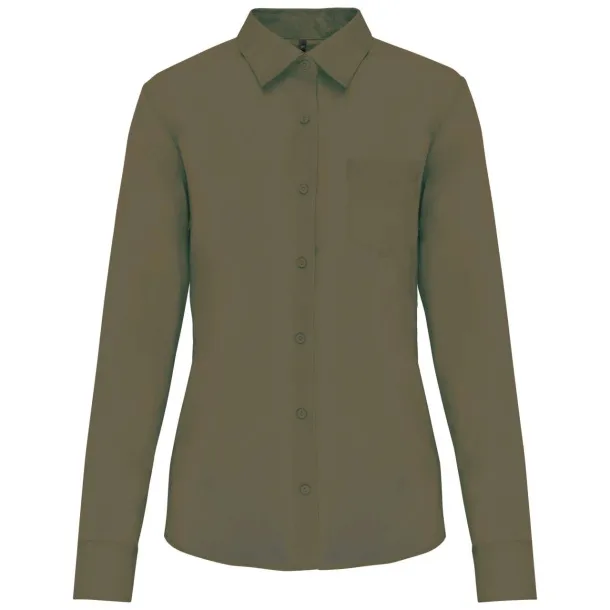 JESSICA LADIES' LONG-SLEEVED SHIRT - Kariban Khaki