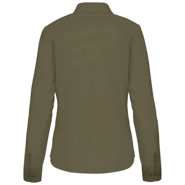 JESSICA LADIES' LONG-SLEEVED SHIRT - Kariban Khaki